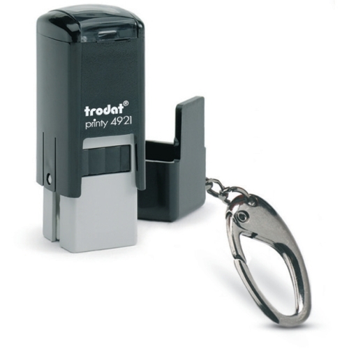 Trodat Printy 4921 TA, kulcstartóval - négyzet alakú bélyegző egyedi lenyomattal