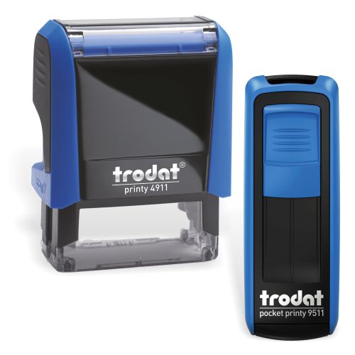 Trodat Printy 4911 és Pocket 9511 szett - 2 db téglalap alakú bélyegző egyedi lenyomattal